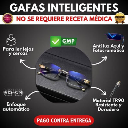 GAFAS SMART DE ÚTILMA GENERACIÓN PARA TODO MOMENTO -[COMPRA 1 Y LLÉVATE 2 + 1 ESTUCHE GRATIS Y PAÑO DE LIMPIEZA GRATIS] - 50% OFF
